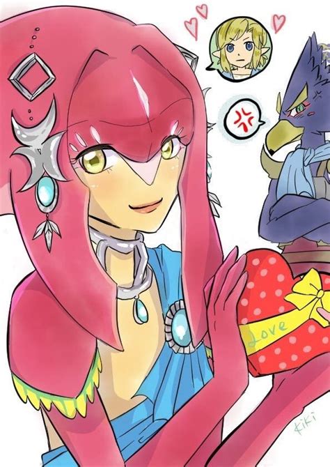 Mipha Valentine Botw Zora Mipha Revali Fan Drawing Zelda Art