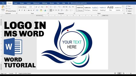 Microsoft Word Logo Design Tutorial Youtube