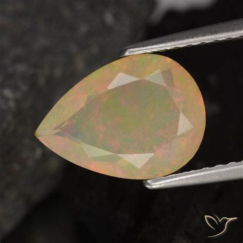 128ct Pear Cut Opal Gemstone 11 X 8 Mm From Ethiopia Gemselect