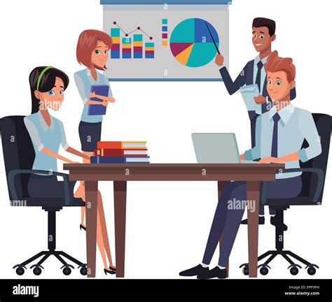 Business Meeting Cartoon Stock Vector Image And Art Alamy