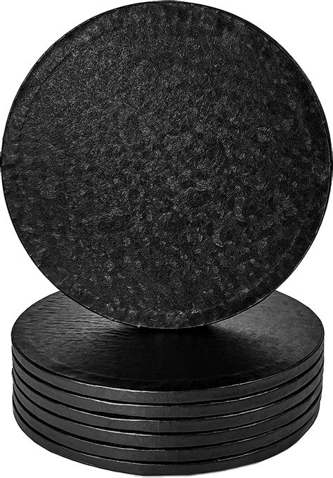12 Pack 10inch Black Cake Drums Roundthick Cake Boards