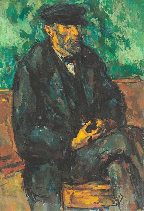 The Gardener Vallier Painting By Paul Cezanne