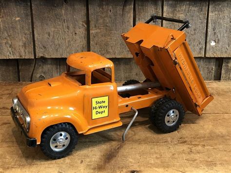 Vintage 50s Tonka State Hi Way Presser Steel Hydraulic Dump Truck Toy Tonka Truck Toy Trucks