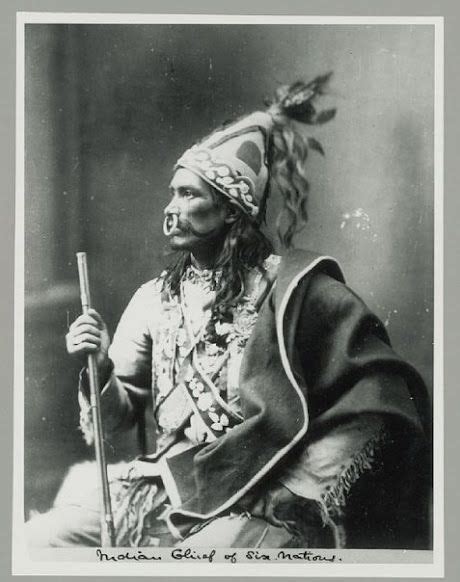 Iroquois Man 1871 Vilde Vesten Vild