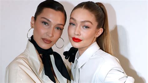 bella and gigi hadid were twinning in jumpsuits at paris fashion week photos allure