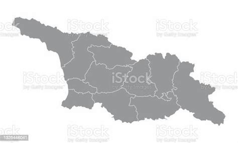 Georgia Administrative Map Stock Illustration Download Image Now