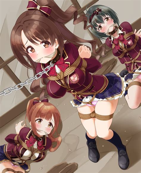 shimamura uzuki kohinata miho and igarashi kyoko idolmaster and 2 more drawn by mukanata