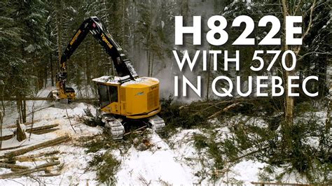 Tigercat H822E Harvester In Quebec YouTube