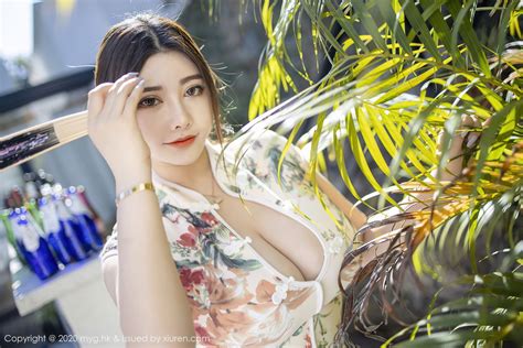 Women Asian Chinese Model Model Brunette Cleavage RuanRuan Sweet