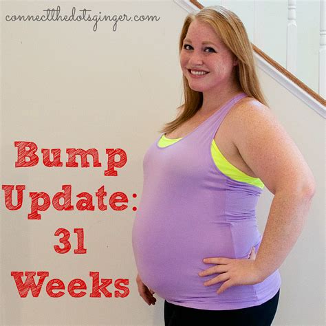 Connect The Dots Ginger Becky Allen Bump Update 31 Weeks