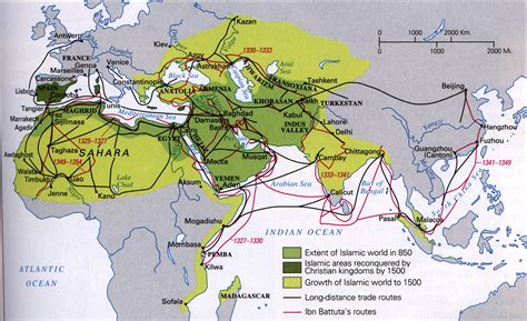 The Travels of Ibn Battuta [2268 X 2195] : MapPorn