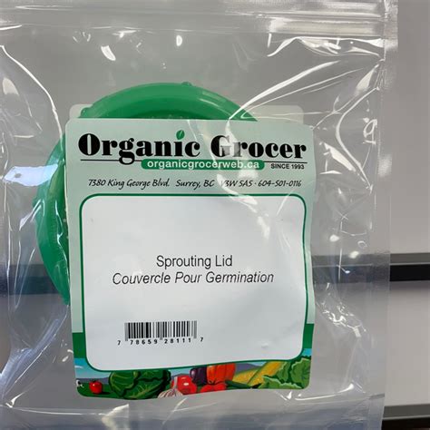 Organic Grocer Sprouting Jar Lid — Aura Natural Market