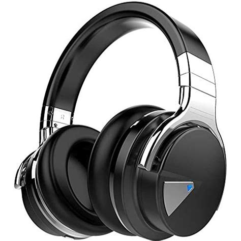 Cowin E7 Active Noise Cancelling Bluetooth Over Ear Headphones Black