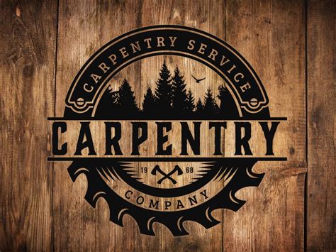 Logo Design Woodwork And Carpentry Logo Custom Logo Etsy