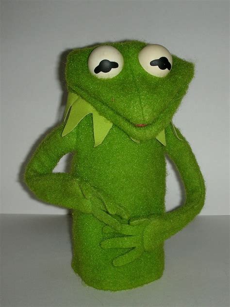 Vintage Kermit The Frog Hand Puppet Jim Henson Muppet Puppet
