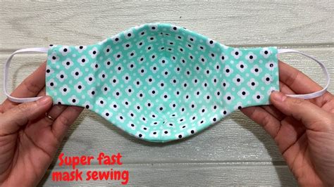 It Only Takes 5 Minutes To Sew A Simple Beautiful Mask Face Mask Sewing