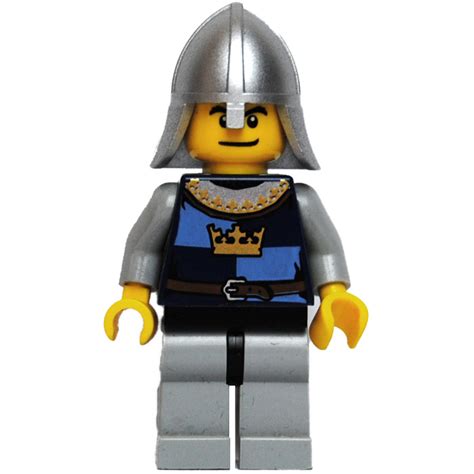 Lego Crown Knight With Helmet Dual Sided Head Minifigure Brick Owl