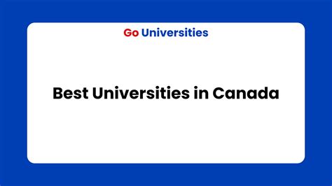 Best 10 Universities In Canada Ranking In 2024 For Students