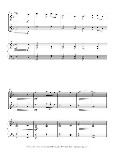 Amazing Grace Sheet Music For Flute Duet