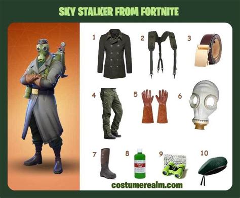 How To Dress Like Fortnite Sky Stalker Costume Guide Diy Fortnite Sky Stalker Outfit