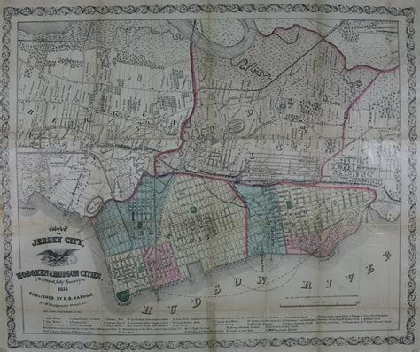 Another Old Map Of Jersey City From 1855 My Area Iswas Called