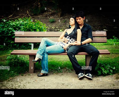 Young Couple Sleeping On Bench Hi Res Stock Photography And Images Alamy