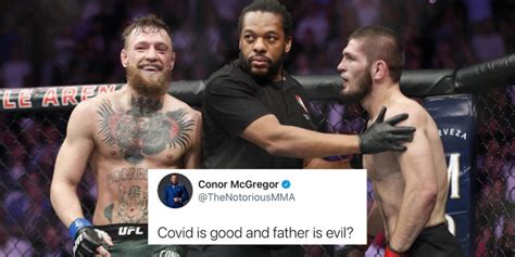 khabib responds to conor mcgregor s ugly tweet about his father