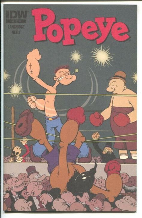 Popeye 3 2012 Idw Boxing Cover Sea Hag Wimpy Olive Oyl Vfnm Comic