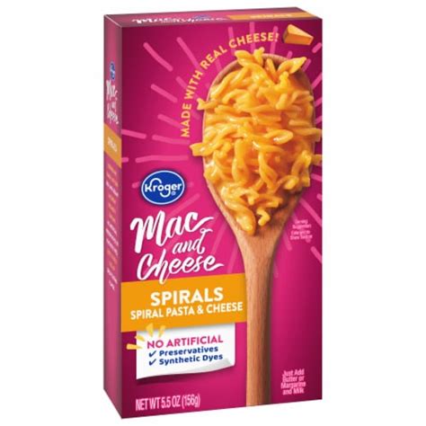 Kroger Mac And Cheese Spirals Spiral Pasta And Cheese 55 Oz City Market