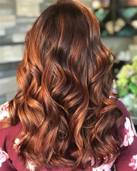 Natural Medium Brown Hair With Light Copper Highlights Light Auburn
