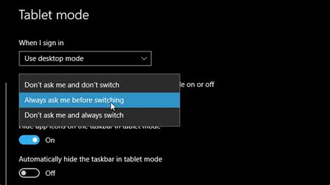 How To Switch Between Tablet Mode And Desktop Mode In Windows 10 Youtube