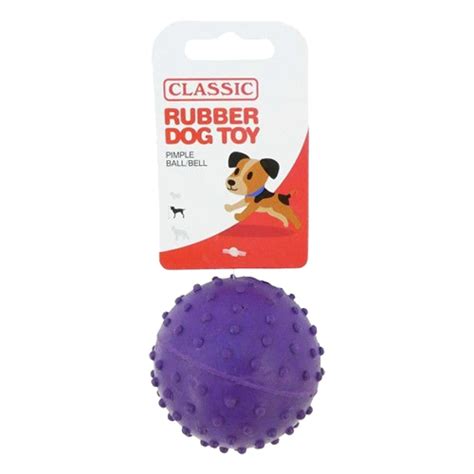 Classic Solid Rubber Pimple Ball With Bell 25″ Pets R Us