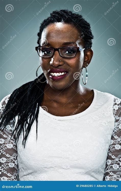 Young Happy Black Woman Stock Image Image Of Freshness 29680285