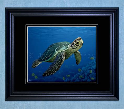 Sea Turtle Print Fine Art Print From An Original Painting Etsy