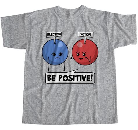 1tee Mens Be Positive Science T Shirt Ebay