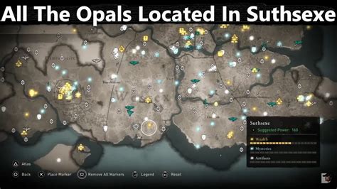 Assassins Creed Valhalla All The Opals Located In Suthsexe YouTube
