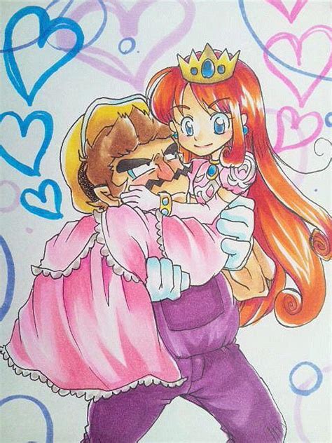 Wario And Princess Shokora Mario And More Drawn By Omu Sinsindan Danbooru