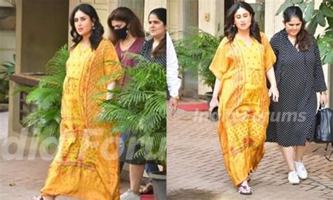 Preggers Kareena Kapoor Khan Shines In Her Yellow Kaftan Giving Major