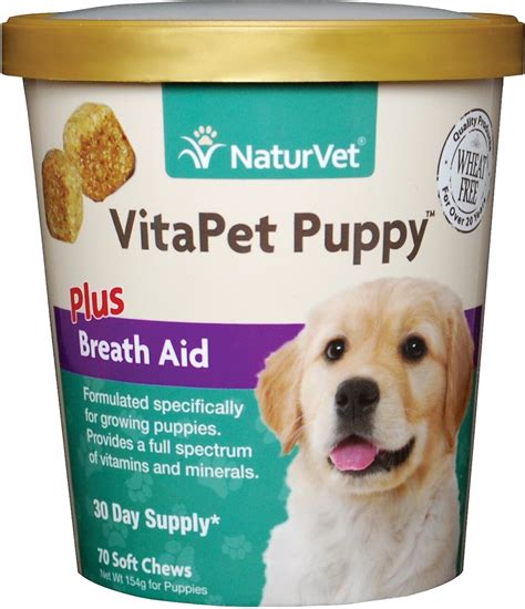 Naturvet Vitapet Puppy Vitamins And Minerals Dog Soft Chews 70 Count