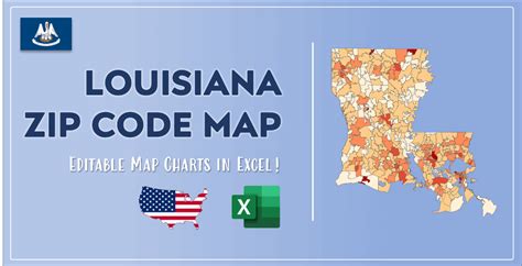 Louisiana Zip Code Map And Population List In Excel