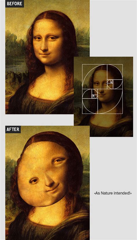 Fibonacci Spiral Mona Lisa
