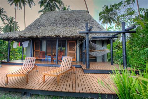 Tropical Hut Fiji Hdr — Stock Photo © Ajalbert 2495384