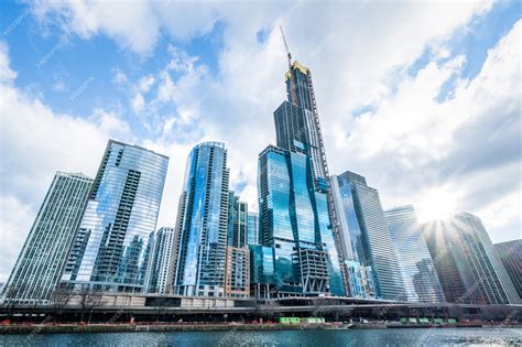 Premium Photo Modern Tower Buildings Or Skyscrapers In Business
