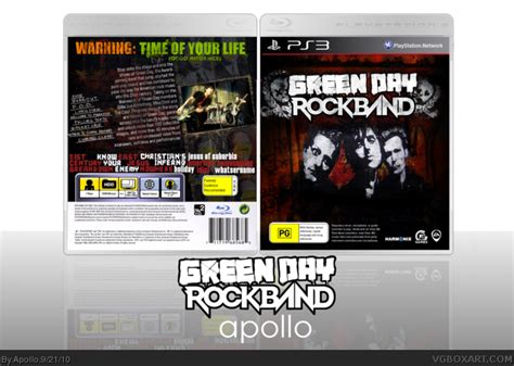 Green Day Rock Band Playstation 3 Box Art Cover By Apollo