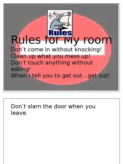 Rules For My Room