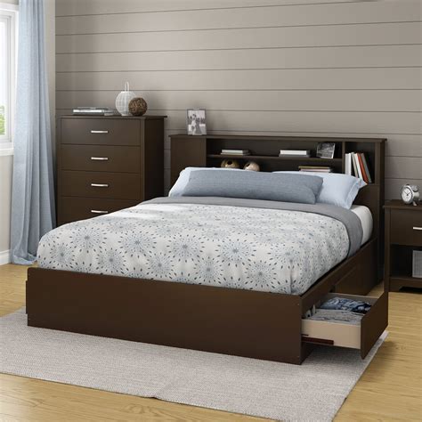 Featuring storage below, maintaining a clean and organized room is a breeze. South Shore Queen Storage Platform Bed & Reviews | Wayfair