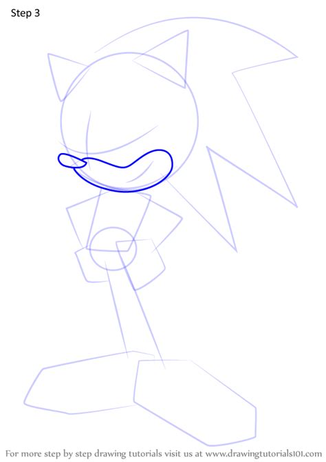 Learn How To Draw Sonic The Hedgehog From Sonic X Sonic X Step By