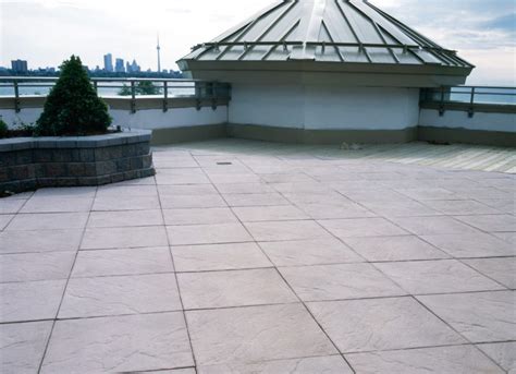 roof terrace pavers brooklin concrete products
