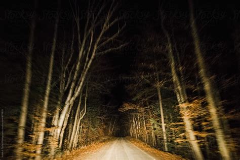 Spooky Road At Night By Isaiah And Taylor Photography Stocksy United