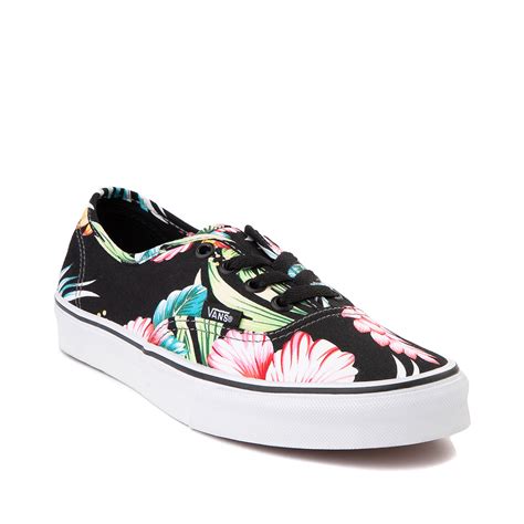 Vans Authentic Hawaiian Floral Skate Shoe Black Journeys